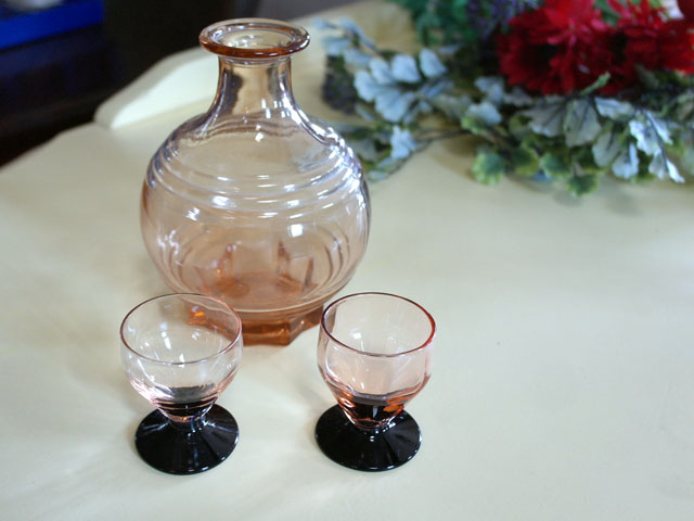 画像1: デカンタ（花瓶）　と　グラス２客　セット　