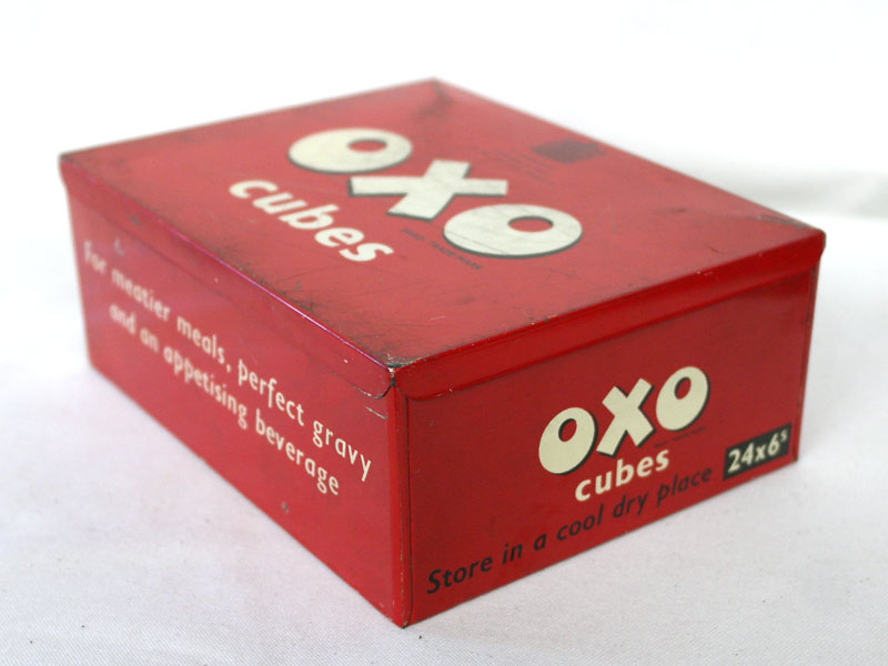 画像1: ビンテージ缶　OXO CUBES