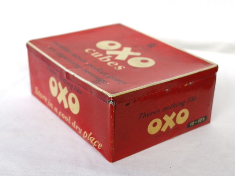 画像1: ビンテージ缶　OXO CUBES