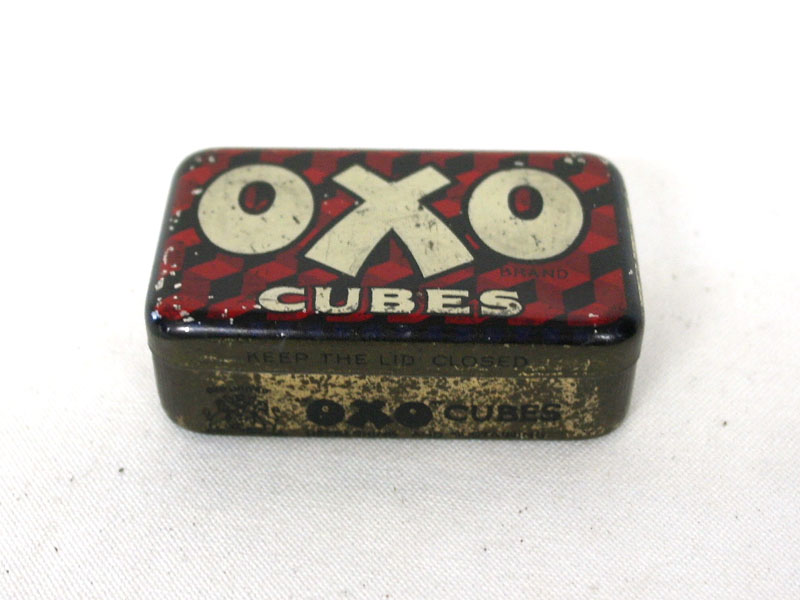 画像1: ビンテージ缶　OXO CUBES