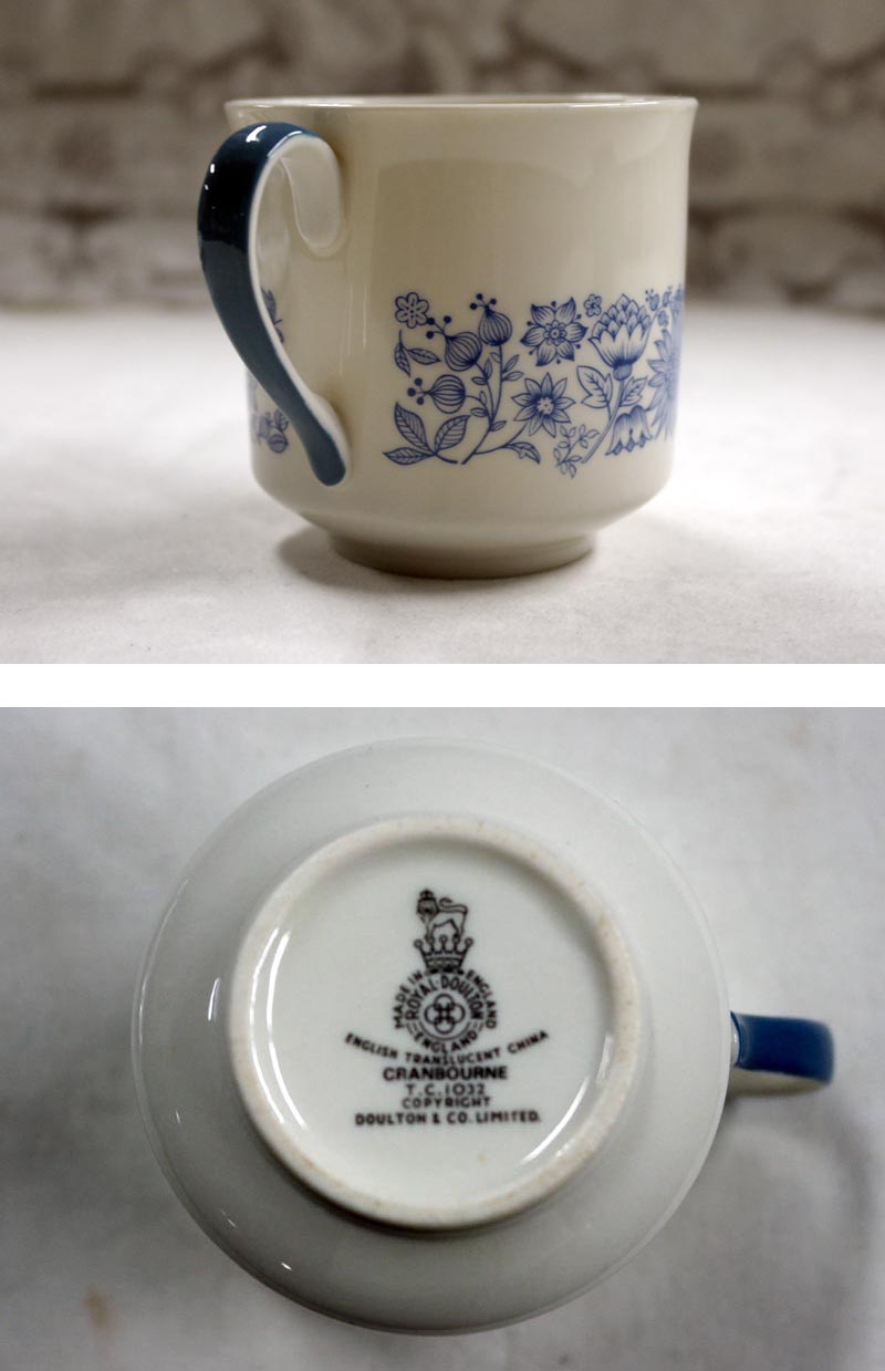 画像5: ロイヤルドルトン（Royal Doulton）　cranboune　トリオ5客セット　