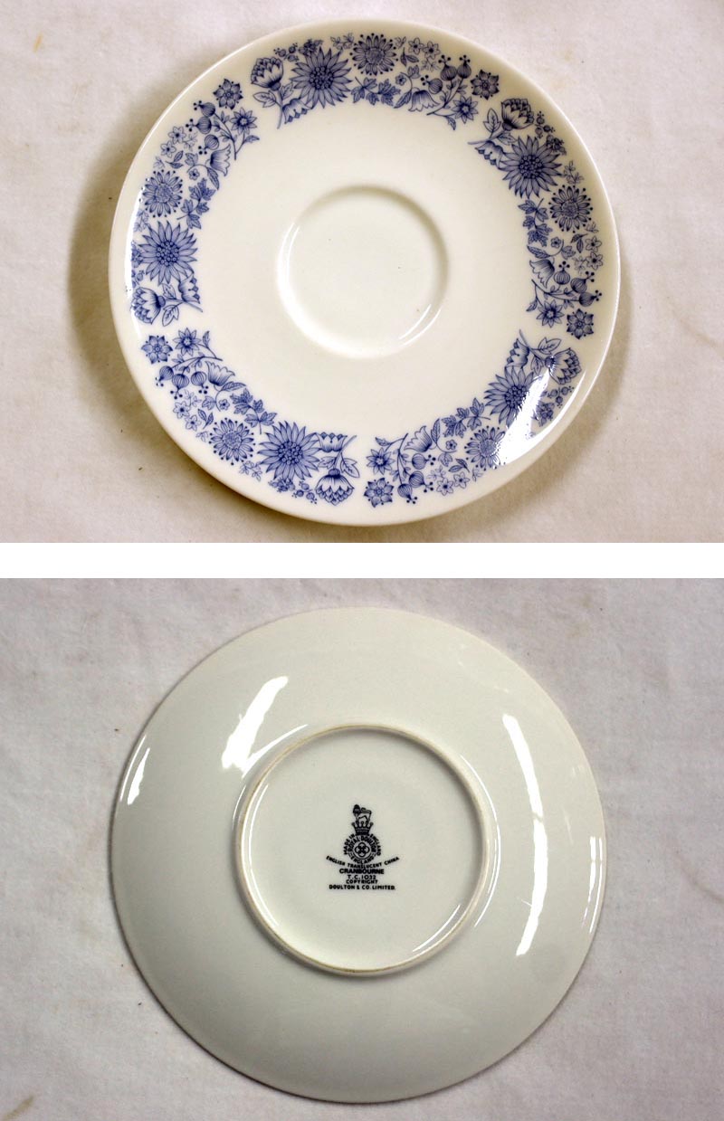 画像: ロイヤルドルトン（Royal Doulton）　cranboune　トリオ5客セット　