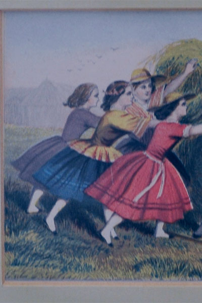 画像4: 絵　農場で遊ぶ子供（１）