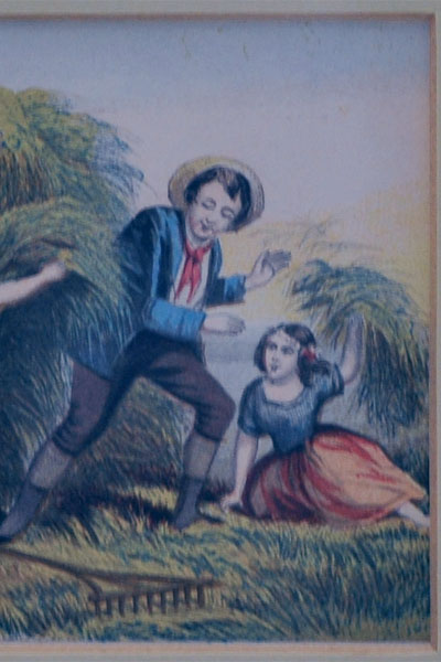 画像5: 絵　農場で遊ぶ子供（１）