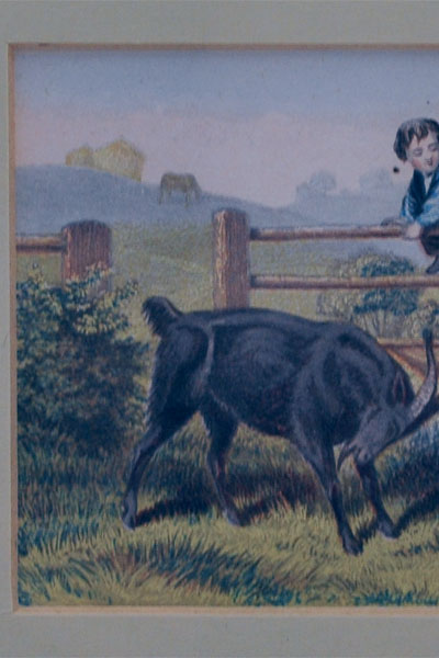 画像4: 絵　農場で遊ぶ子供（２）