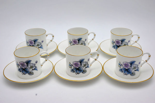 画像2: ロイヤルウースター（Royal Worcester）　カップ＆ソーサー６客セット　箱入り　未使用