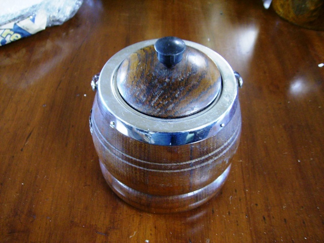画像1: ビスケット　バレル（樽型容器）