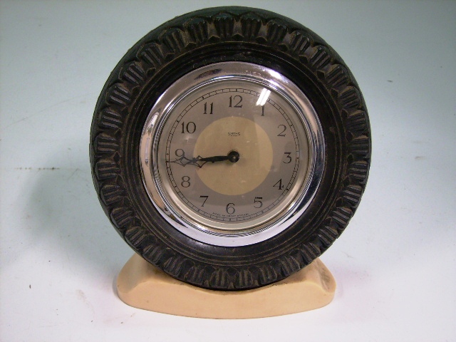 画像1: Smith 置時計（タイヤ型の枠）